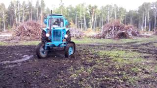 МТЗ 80 дрифт по русскии, MTZ 80 a drift on Russian