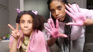 DYING HER HAIR PINK!
