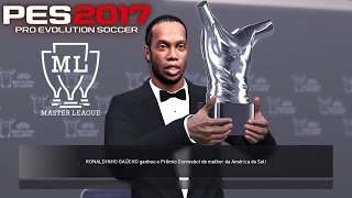 PES 2017 - Master League #4: O PRIMEIRO GOLAÇO DO RONALDINHO PELA CHAPECOENSE !!!
