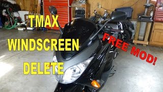 2008-2011 Yamaha TMAX Windscreen / Windshield Delete (Free Mod)