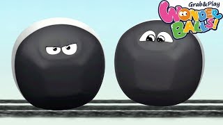 Colors With Running Squishy Balls Vs Funny WonderBalls | Squishy Balls Coloring Video for Kids