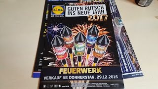 VUURWERK FOLDER LIDL 2016-2017 Duitsland, feuerwerk prospekt