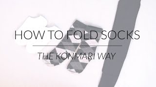 How to Fold Socks & Stockings | KonMari Method by Marie Kondo