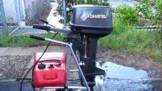 2004 9.8hp Tohatsu Tiller Outboard Motor