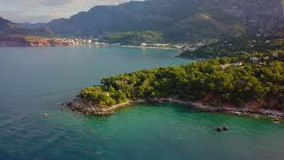 Montenegro.Dobra Voda. Video from  drone Dji Mavic Pro.