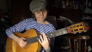 (семиструнная гитара) Урок 1. Первые аккорды G, C, D, Em. Когда твоя девушка больна, простой вариант