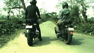 Honda Hornet 160r vs pulsar 220 - Drag Race
