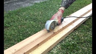 ✔ Распускаем доску болгаркой - результат впечатляет!