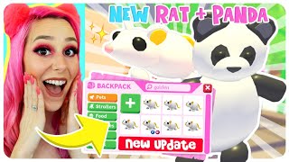 REACTING TO THE NEW GOLDEN RAT + PANDA PET IN ADOPT ME! Roblox Adopt Me Lunar New Year Pet Update!!