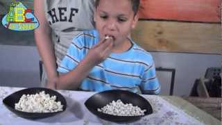 Mini pipoca para brincar e comer