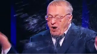 СОБЧАК ОБЛИЛА ЖИРИНОВСКОГО/СКАНДАЛ НА РОССИЯ 1/ДЕБАТЫ КОНДИДАТОВ/ЖИРИНОВСКИЙ ОСКАРБИЛ СОБЧАК