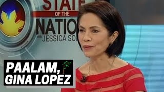 SONA: Panayam kay DENR Sec. Gina Lopez