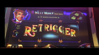 AWESOME BONUS!!! - WILLY WONKA - BIG WIN w/ RETRIGGERS