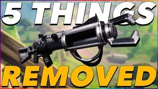5 Things That Were Removed From Fortnite! (Fortnite Battle Royale)