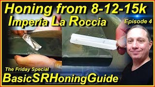 Basic Straight Razor Honing Guide, Honing from 8000 Up to a 12000-15000 ILR Finishing Whetstone, Ep4
