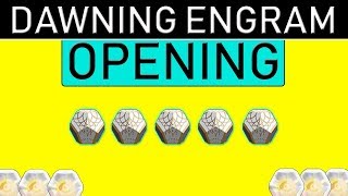 Destiny 2 - HUGE Engram Opening for The Dawning (25+ Engrams) - CRAZY LOOT!