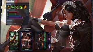 French Maid Nidalee Skin Spotlight Gameplay 1080p HD League Of Legends