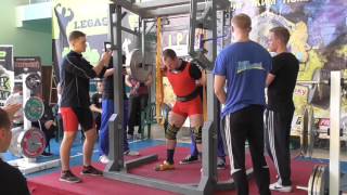 372 Черный Александр. Приседания 180 кг. Кубок Украины 2015 (UPC)