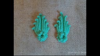 Бутон крючком для ирландского кружева