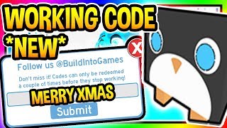 *WORKING* NEW CODE IN PET SIMULATOR Roblox (Christmas Update)