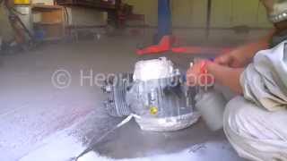 Очистка содой двигателя мотоцикла Honda