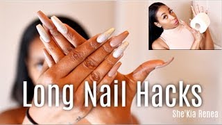 Long Nails.. How I wipe my A$$ + Other Hacks (Contacts, Makeup, Typing & More)
