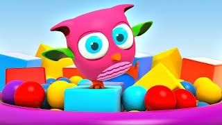 Совенок Хоп Хоп - Учим цвета и фигуры - Развивающие мультики.