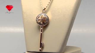 Bije.ru: Подвеска в виде ключа с кристаллами Swarovski Ksenia (Ксения)