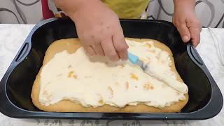 Немецкая выпечка.Мандариновый пирог со сметанным кремом/Mandarine-Schmand-Kuchen