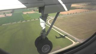Lot z Poznania do Monachium , Augsburg Airways, landing on Munchen Franz Josef Strauss airport