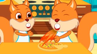 Famille d'Écureuil - La Pizza épicée Animé 2021 en Français