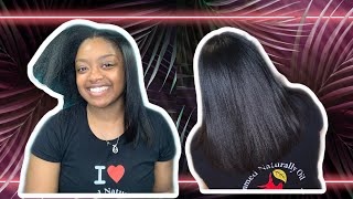NATURAL HAIR SILK PRESS | WHAT TYPE OF HAIR DO I HAVE?? | GLAMMED NATURALLY OIL