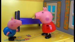 Свинка Пеппа укладывает ДЖОРДЖА спать и рассказывает сказку. Пеппа с Джорджем в доме ложатся спать