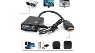 Как сделать из старого монитора телевизор с DVB-T2 переходник HDMI to VGA + audio