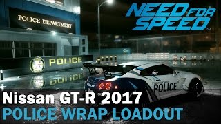Need For Speed 2015 - Nissan GT-R 2017 Police Wrap 1080p60