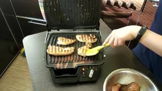 Обзор электрогриль Tefal GC450b32. Куриная грудка в соевом соусе гриль.ПП