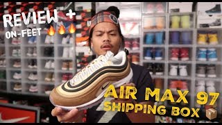 new released nike air max 97 shipping box "unboxed" review + on-feet