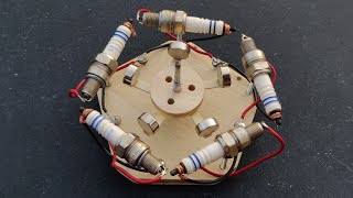 Free Energy Generator Using Five Sparkplug