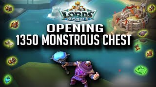 1350 Monstrous Chest Opening - Lords Mobile