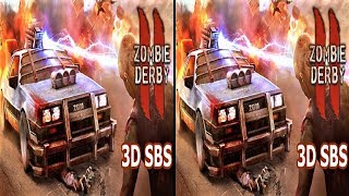 3D VR video Zombie Derby 2 3D SBS VR box google cardboard