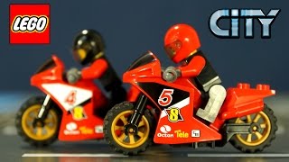 Конструктор Lego City 60084. Лего Мультики на русском языке. Игрушки Мотоциклы для Мальчиков.