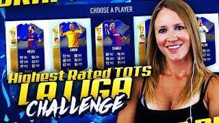 HIGHEST RATED ALL LA LIGA FUT DRAFT CHALLENGE! FIFA 18