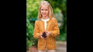 Кардиган для Девочки Спицами 2019 / Cardigan for Girl with Knitting Needles /Strickjacke für Mädchen