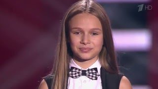 Ева Тимуш. "Je T'aime" - Слепые прослушивания - Голос Дети - Сезон 3