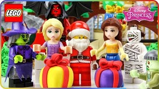 ♥ Rapunzel & Belle NIGHTMARE Before Christmas LEGO Disney Princess Cartoon for Kids
