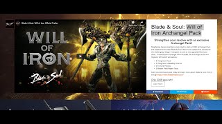 Blade & Soul NA Will of Iron Archangel Pack