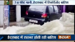 Heavy Rain Leads To Flood Like Situation In Hyderabad, Rescue Operation Underway