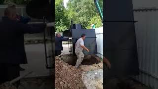 Видео монтаж кессона погреба