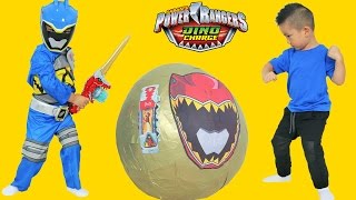 Power Rangers Dino Charge Super Giant Toys Surprise Egg Opening Ckn Toys
