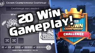 20 Win Crown Championship Challenge Deck! | Best Hog Deck | Clash Royale